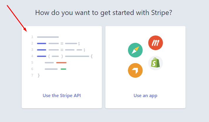 Create a Stripe account to collect payments