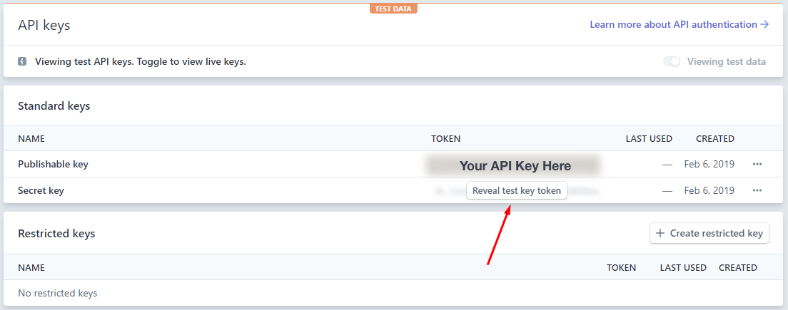 Reveal Secret API Keys of Stripe