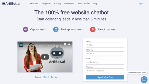 Create a free chatbot for Wix